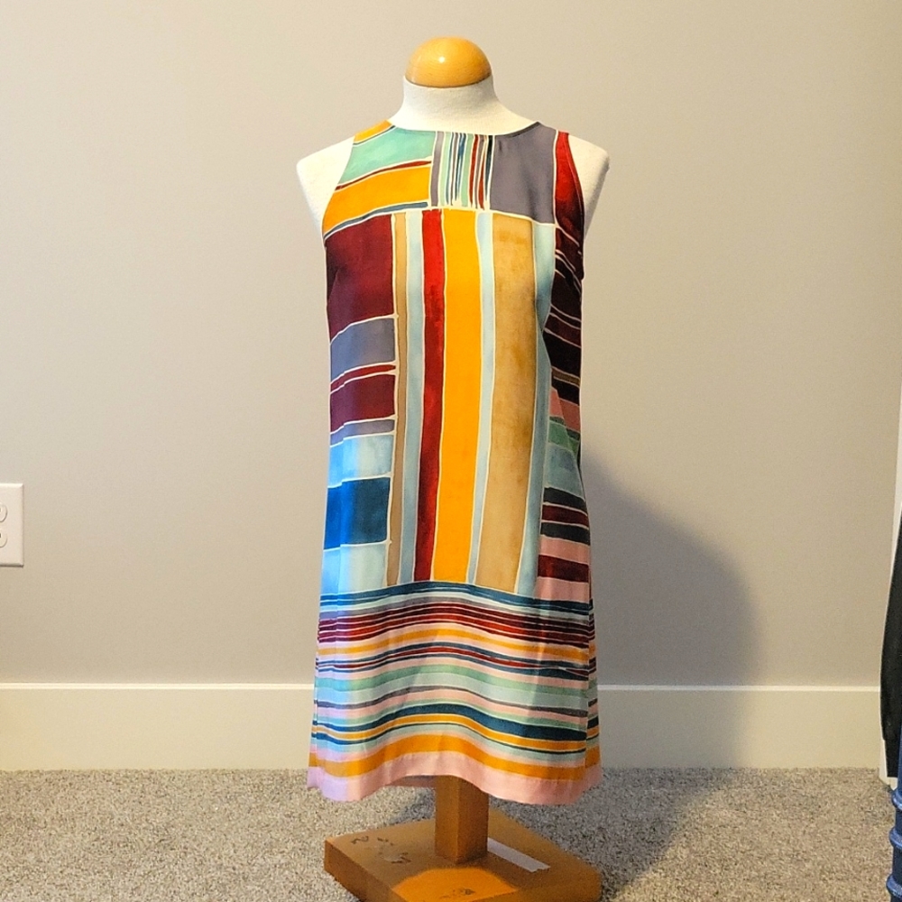 Loft sleeveless dress petite small